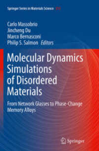 Molecular Dynamics Simulations of Disordered Materials : From Network Glasses to Phase-Change Memory Alloys (Springer Series in Materials Science)