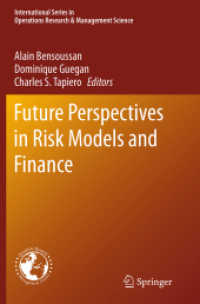 Future Perspectives in Risk Models and Finance (International Series in Operations Research & Management Science)