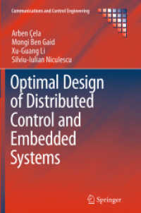 Optimal Design of Distributed Control and Embedded Systems (Communications and Control Engineering)