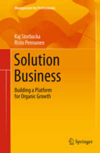 Solution Business : Building a Platform for Organic Growth (Management for Professionals)