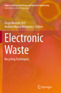 Electronic Waste : Recycling Techniques (Topics in Mining, Metallurgy and Materials Engineering)