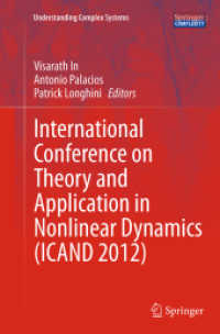International Conference on Theory and Application in Nonlinear Dynamics (ICAND 2012) (Understanding Complex Systems)