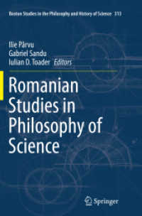 Romanian Studies in Philosophy of Science (Boston Studies in the Philosophy and History of Science)