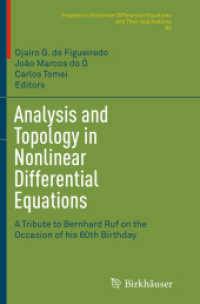 Analysis and Topology in Nonlinear Differential Equations : A Tribute to Bernhard Ruf on the Occasion of his 60th Birthday (Progress in Nonlinear Differential Equations and Their Applications)