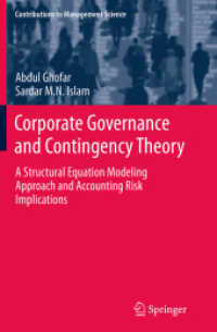 Corporate Governance and Contingency Theory : A Structural Equation Modeling Approach and Accounting Risk Implications (Contributions to Management Science)