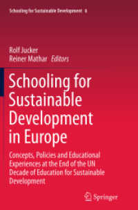 Schooling for Sustainable Development in Europe : Concepts, Policies and Educational Experiences at the End of the UN Decade of Education for Sustainable Development (Schooling for Sustainable Development)
