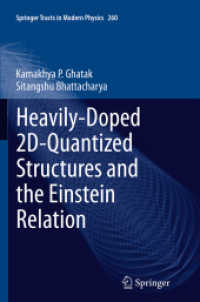 Heavily-Doped 2D-Quantized Structures and the Einstein Relation (Springer Tracts in Modern Physics)