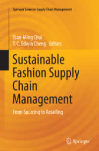 Sustainable Fashion Supply Chain Management : From Sourcing to Retailing (Springer Series in Supply Chain Management)