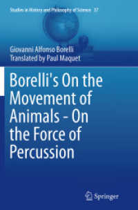 Borelli's on the Movement of Animals - on the Force of Percussion (Studies in History and Philosophy of Science)