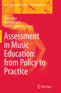 Assessment in Music Education: from Policy to Practice (Landscapes: the Arts, Aesthetics, and Education)