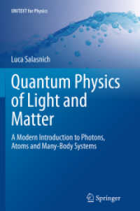 Quantum Physics of Light and Matter : A Modern Introduction to Photons, Atoms and Many-Body Systems (Unitext for Physics)