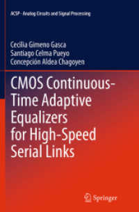 CMOS Continuous-Time Adaptive Equalizers for High-Speed Serial Links (Analog Circuits and Signal Processing)