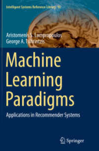 Machine Learning Paradigms : Applications in Recommender Systems (Intelligent Systems Reference Library)