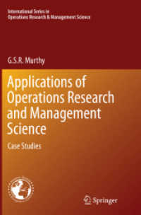 Applications of Operations Research and Management Science : Case Studies (International Series in Operations Research & Management Science)