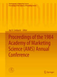 Proceedings of the 1984 Academy of Marketing Science (AMS) Annual Conference (Developments in Marketing Science: Proceedings of the Academy of Marketing Science)