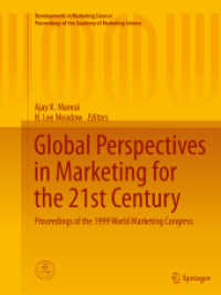 Global Perspectives in Marketing for the 21st Century : Proceedings of the 1999 World Marketing Congress (Developments in Marketing Science: Proceedings of the Academy of Marketing Science)