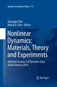 Nonlinear Dynamics: Materials, Theory and Experiments : Selected Lectures, 3rd Dynamics Days South America, Valparaiso 3-7 November 2014 (Springer Proceedings in Physics)