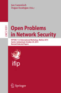 Open Problems in Network Security : IFIP WG 11.4 International Workshop, iNetSec 2015, Zurich, Switzerland, October 29, 2015, Revised Selected Papers (Security and Cryptology)
