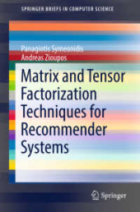 Matrix and Tensor Factorization Techniques for Recommender Systems (Springerbriefs in Computer Science)