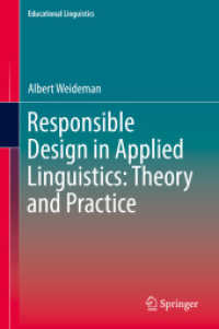 応用言語学における責任あるデザイン：理論と実践<br>Responsible Design in Applied Linguistics: Theory and Practice (Educational Linguistics)