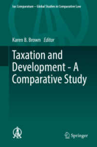 Taxation and Development - a Comparative Study (Ius Comparatum - Global Studies in Comparative Law)