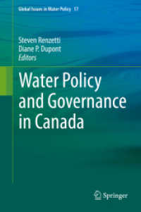 Water Policy and Governance in Canada (Global Issues in Water Policy)