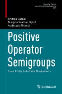 Positive Operator Semigroups : From Finite to Infinite Dimensions (Operator Theory: Advances and Applications)