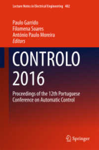 CONTROLO 2016 : Proceedings of the 12th Portuguese Conference on Automatic Control (Lecture Notes in Electrical Engineering)