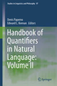 Handbook of Quantifiers in Natural Language: Volume II (Studies in Linguistics and Philosophy)