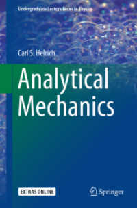 分析力学（テキスト）<br>Analytical Mechanics (Undergraduate Lecture Notes in Physics)