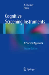 Cognitive Screening Instruments : A Practical Approach （2ND）