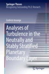 Analyses of Turbulence in the Neutrally and Stably Stratified Planetary Boundary Layer (Springer Theses)