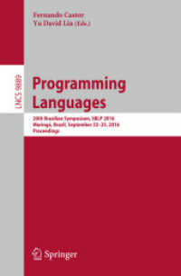 Programming Languages : 20th Brazilian Symposium, SBLP 2016, Maringá, Brazil, September 22-23, 2016, Proceedings (Programming and Software Engineering)