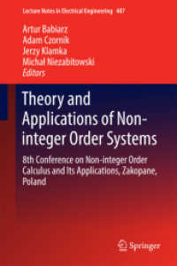 Theory and Applications of Non-integer Order Systems : 8th Conference on Non-integer Order Calculus and Its Applications, Zakopane, Poland (Lecture Notes in Electrical Engineering)