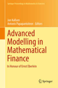 Advanced Modelling in Mathematical Finance : In Honour of Ernst Eberlein (Springer Proceedings in Mathematics & Statistics)