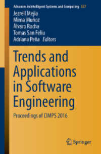 Trends and Applications in Software Engineering : Proceedings of CIMPS 2016 (Advances in Intelligent Systems and Computing)