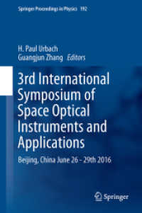 3rd International Symposium of Space Optical Instruments and Applications : Beijing, China June 26 - 29th 2016 (Springer Proceedings in Physics)