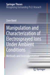 Manipulation and Characterization of Electrosprayed Ions under Ambient Conditions : Methods and Instrumentation (Springer Theses)