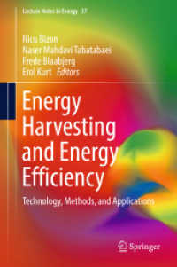 Energy Harvesting and Energy Efficiency : Technology, Methods, and Applications (Lecture Notes in Energy)