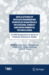Applications of Process Engineering Principles in Materials Processing, Energy and Environmental Technologies : An EPD Symposium in Honor of Professor Ramana G. Reddy (The Minerals, Metals & Materials Series)
