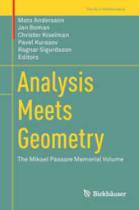 Analysis Meets Geometry : The Mikael Passare Memorial Volume (Trends in Mathematics)