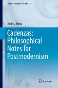 Cadenzas : Philosophical Notes for Postmodernism (Studies in German Idealism)