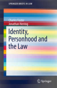 Identity, Personhood and the Law (Springerbriefs in Law)