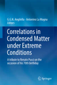 Correlations in Condensed Matter under Extreme Conditions : A tribute to Renato Pucci on the occasion of his 70th birthday