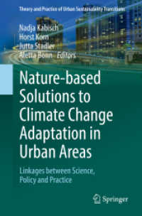 Nature-Based Solutions to Climate Change Adaptation in Urban Areas : Linkages between Science, Policy and Practice (Theory and Practice of Urban Sustainability Transitions)