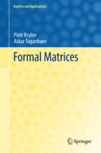 Formal Matrices (Algebra and Applications)