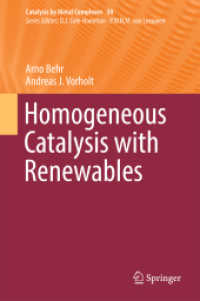 再生可能化学物質を用いる均一系触媒反応<br>Homogeneous Catalysis with Renewables (Catalysis by Metal Complexes)