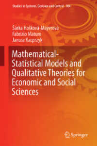 Mathematical-Statistical Models and Qualitative Theories for Economic and Social Sciences (Studies in Systems, Decision and Control)