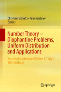 Number Theory - Diophantine Problems, Uniform Distribution and Applications : Festschrift in Honour of Robert F. Tichy's 60th Birthday