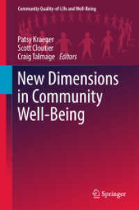 New Dimensions in Community Well-Being (Community Quality-of-life and Well-being)